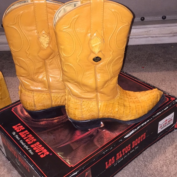 Los Altos gator cowboy boots - Picture 2 of 6